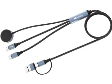 Sandberg 441-69 USB-kabel 1,2 m USB A/USB C Sort
