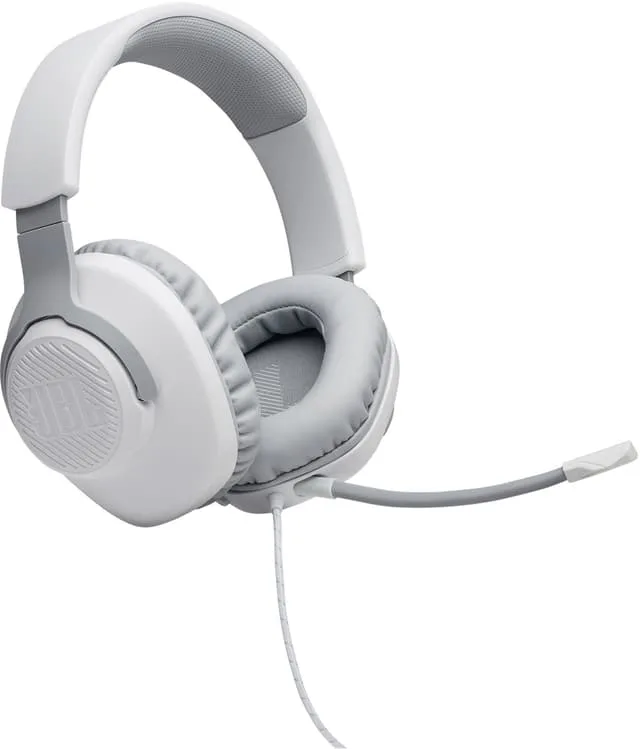 JBL Quantum 100 trådbundet gamingheadset, vit