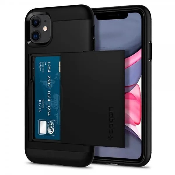 Spigen iPhone 11 Skal Slim Armor CS Svart