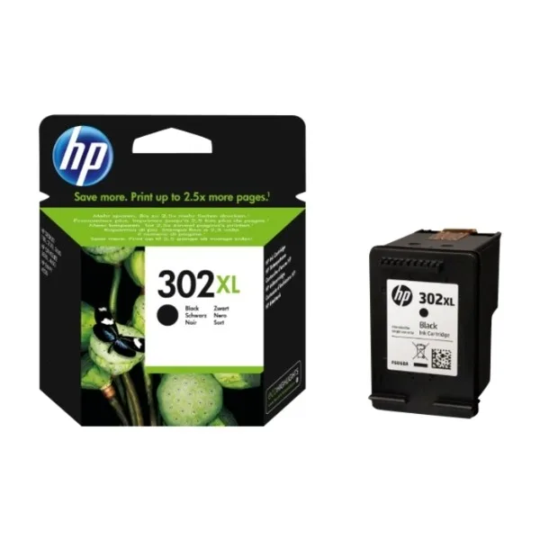 Hewlett-Packard HP 302XL svart bläckpatron