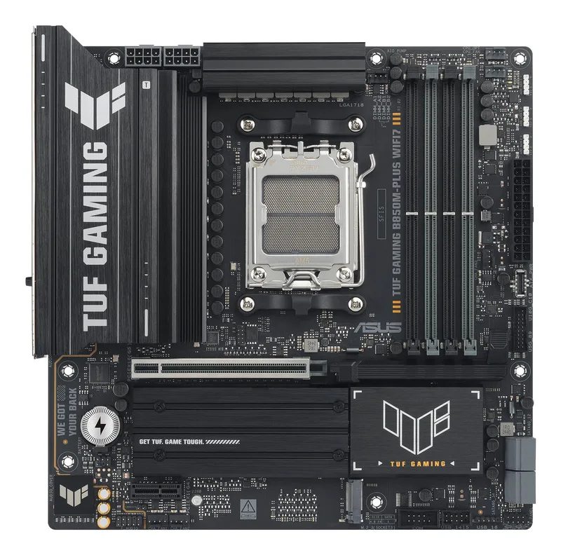 ASUS TUF Gaming B850M-PLUS moderkort, Socket AM5, micro ATX
