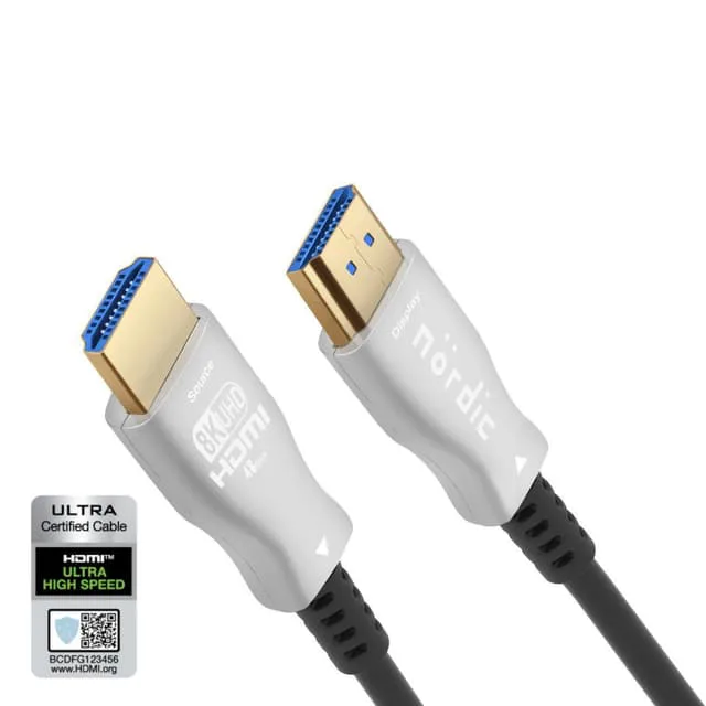 NÖRDIC CERTIFIED 10m Ultra High Speed HDMI 2.1 aktiv AOC