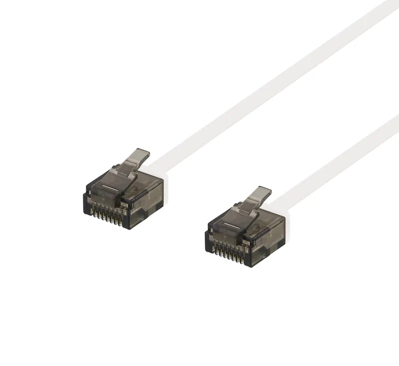 Nätverkskabel oskärmad Cat6a, flat, 1mm tjock, 5 meter