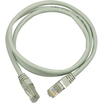 Nätverkskabel skärmad F/UTP Cat.6, RJ45, LSZH, 15 meter