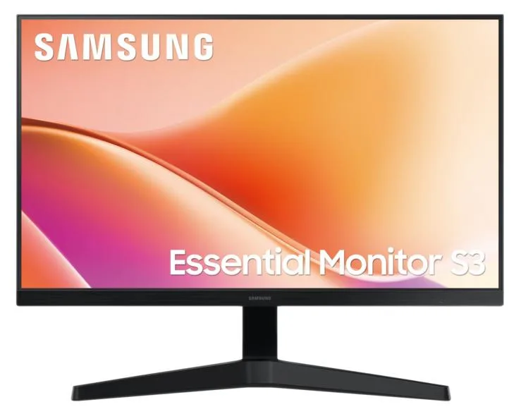 Samsung Essential S3 LS24F330EAUXEN – 24-tums FHD VA, 100 Hz, Eye Saver, svart