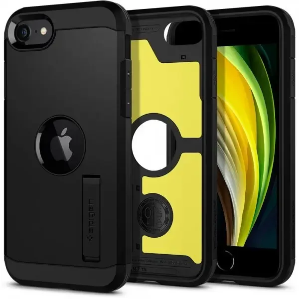 Spigen iPhone 7/8/SE Skal Tough Armor Svart