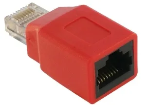 Delock RJ45-crossoveradapter, röd