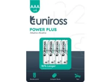 Uniross Multipakke Power Plus Alkaline AAA 10 x 4 stk.