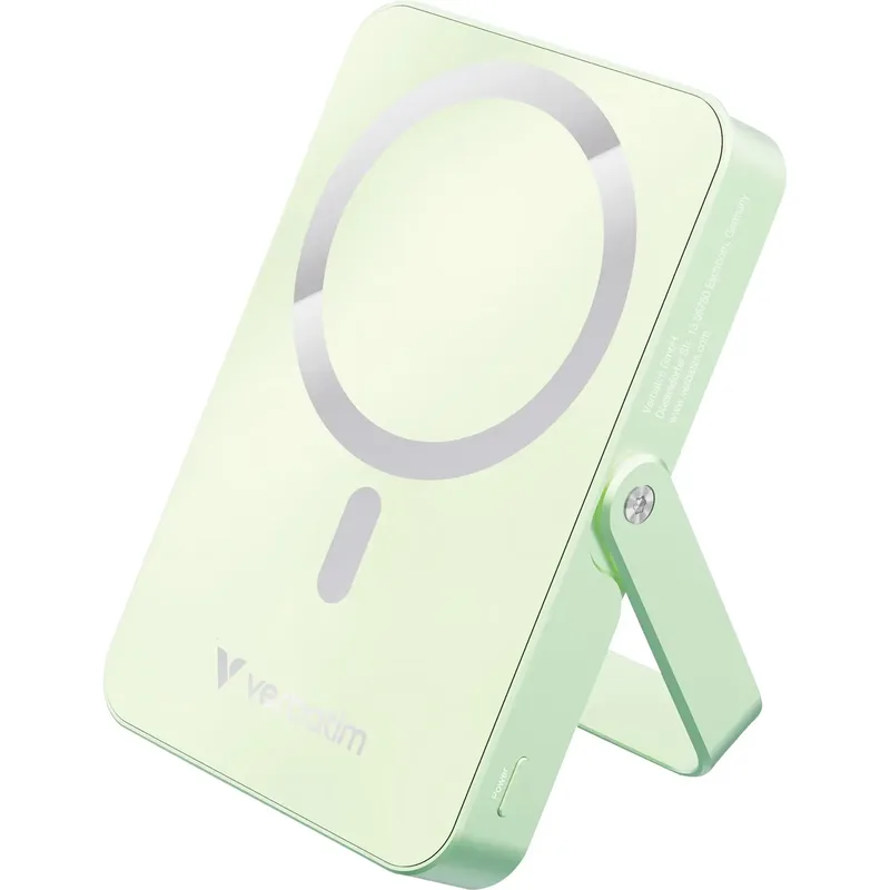Verbatim Charge 'n' Go trådlös powerbank 10000 mAh, grön