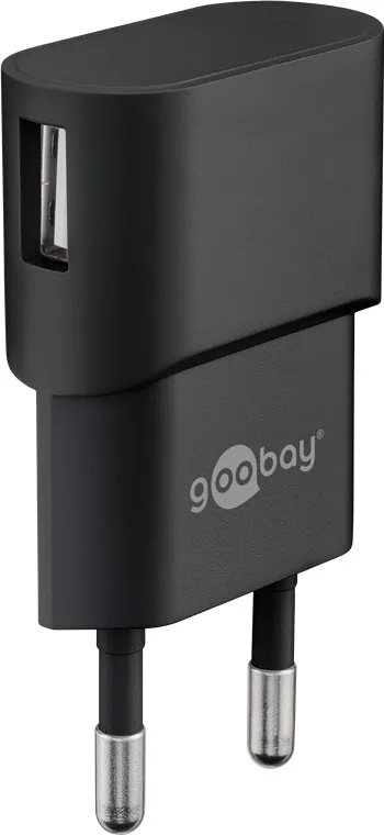 USB-A-laddare (5 W) svart