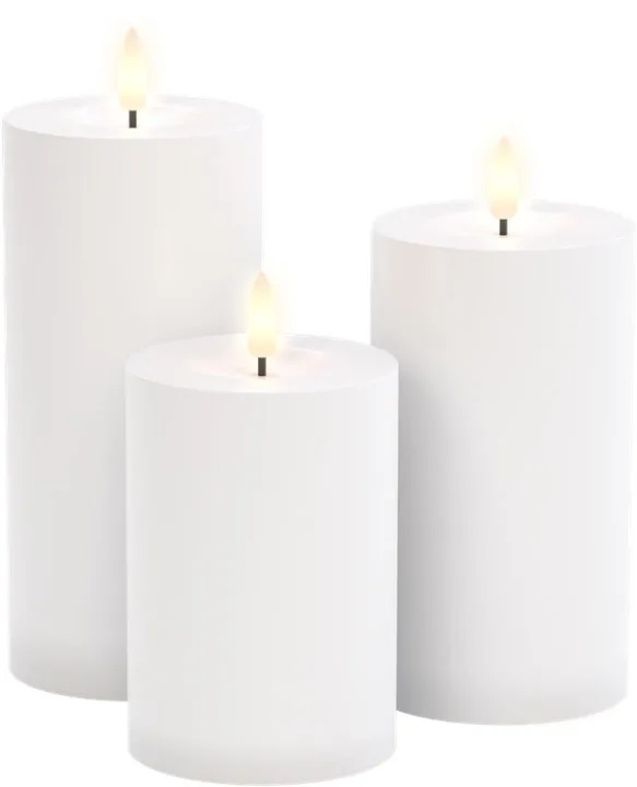 Goobay Set med 3 LED-ljus "Outdoor" med 10-knappars fjärrkontroll