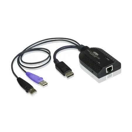ATEN KA7169 DisplayPort USB KVM-adapterkabel med smartkortläsare