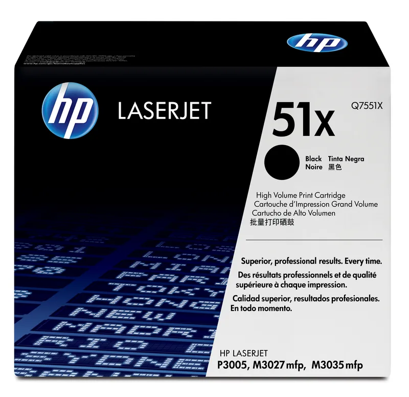HP 51X Svart, LaserJet P3005/M3035mfp/M3027, 13000 sidor