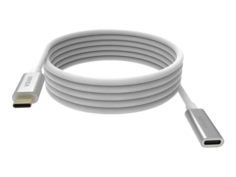 Vision USB-C förlängningskabel, hane till hona, 2 m
