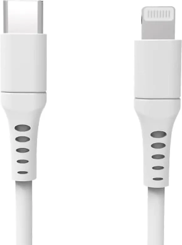 GEAR Laddkabel MFi USB-C till Lightning 3m Vit