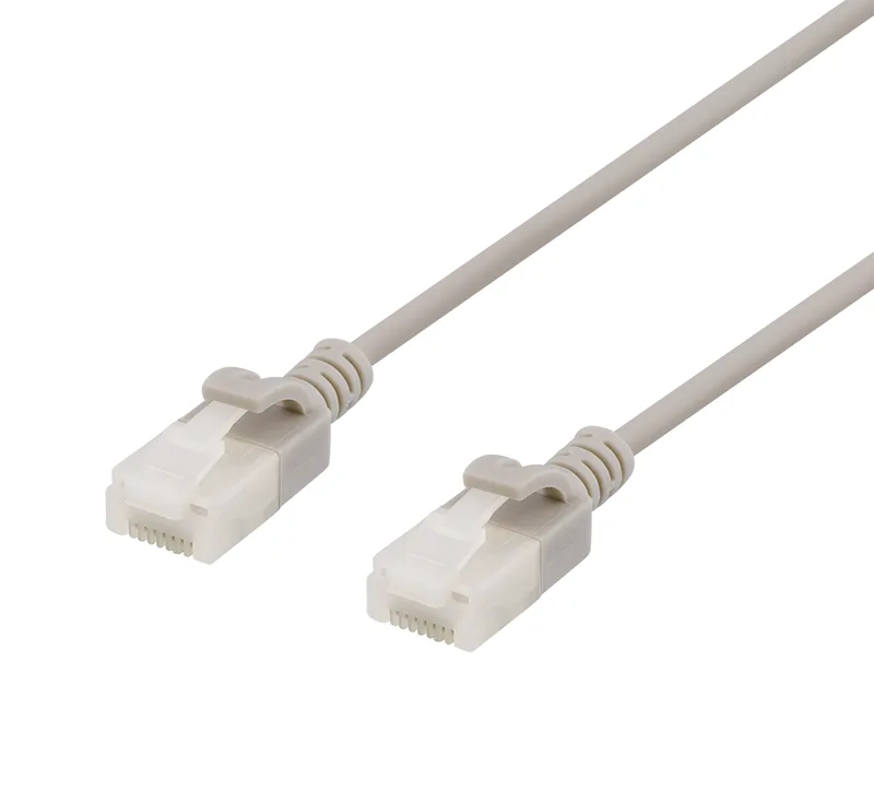 Nätverkskabel oskärmad Cat6a, slim, 3,5mm i diameter, 0,3 meter