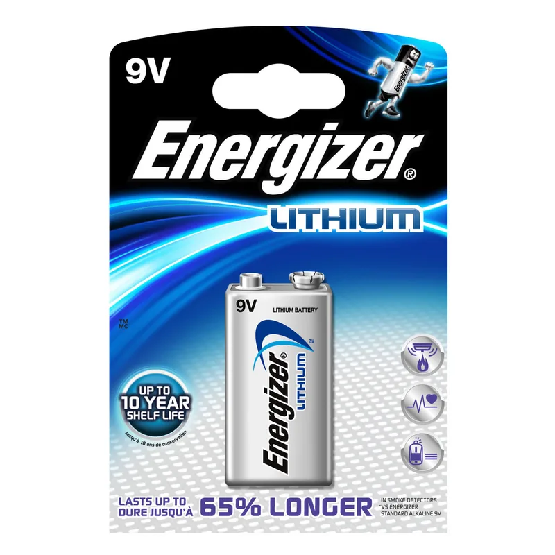 Energizer Ultimate lithium batteri 9V FSB1