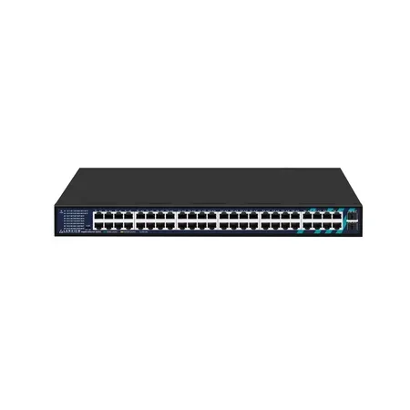 Lanview ohanterad 48-Port switch med RJ45 och 2 SFP-platser
