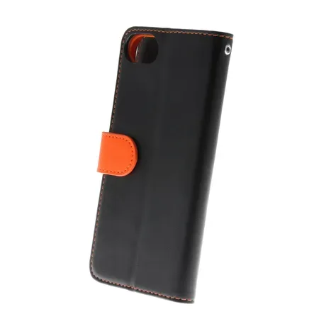 Insmat 650-2486 flipfodral, iPhone 7, svart och orange