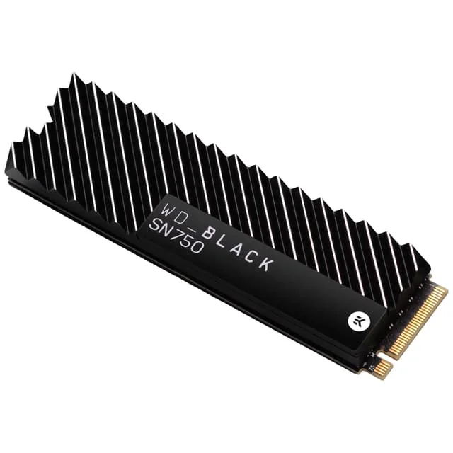 Western Digital WD Black SN750 med inbyggd kylfläns