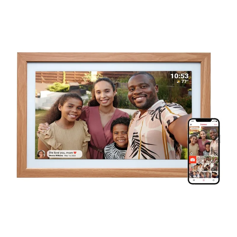 Denver PFF-2162LW 21,5" Frameo digital fotoram, brun