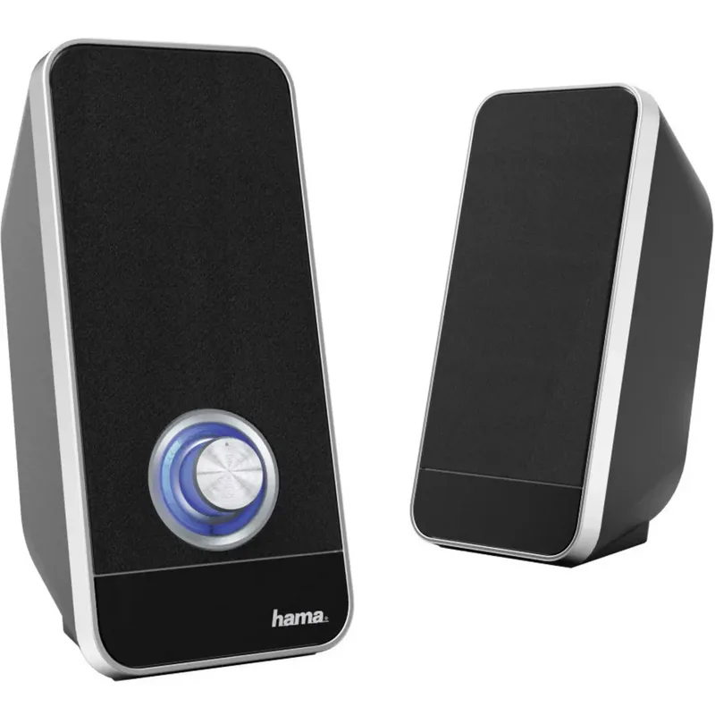 Hama Sonic LS-206 högtalare för dator, 3,2 W, svart/silver