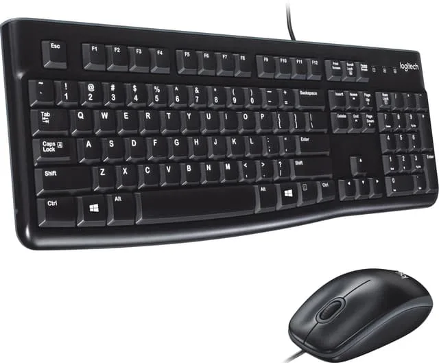 Logitech MK120 tangentbord USB QWERTY Nordiska språk Svart