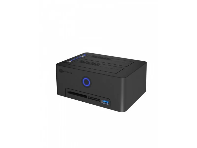 ICY BOX Klonstation 2-Bay 2,5''/3,5'' SSD/HDD m. Kartenleser u. USB-A