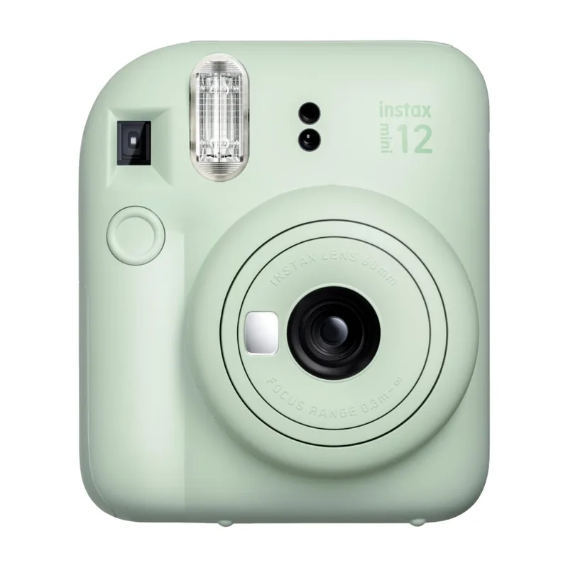 Fujifilm Instax Mini 12 snabbkamera + 10 st Instant Film, grön