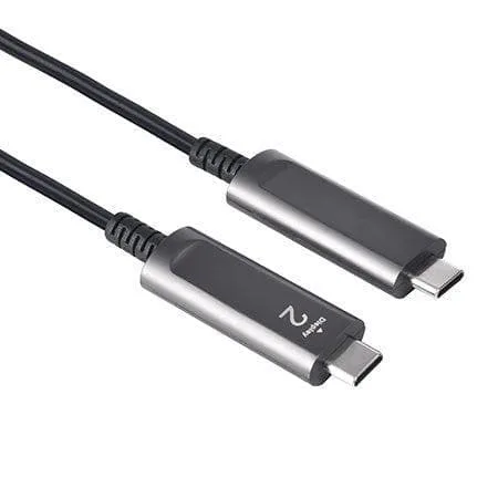 NÖRDIC 10m Aktiv AOC Fiber kabel USB 3.2 Gen2 Type C till Type C