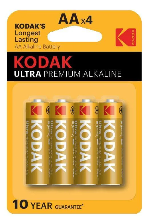 Kodak ULTRA premium alkaline AA battery