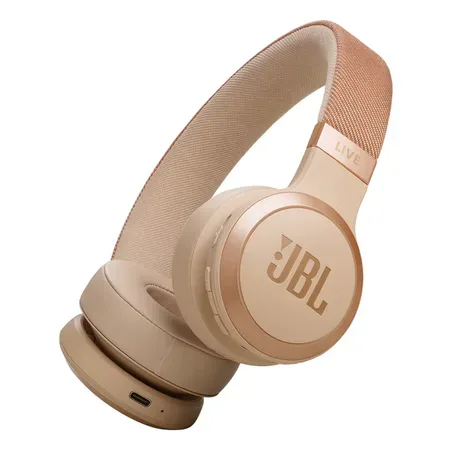 JBL Live 670NC trådlöst headset Bluetooth sand