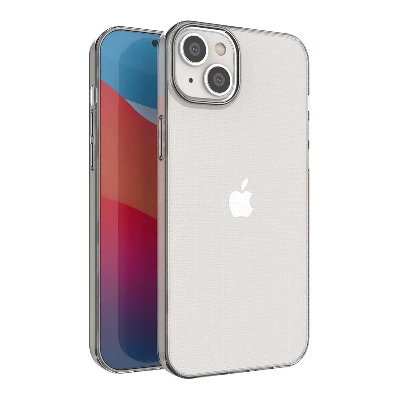 iPhone 14 Plus, Skal i genomskinligt gummi,