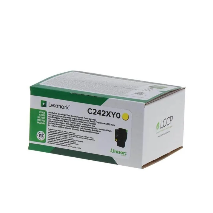 Lexmark Toner C242XY0 gul, extra hög kapacitet