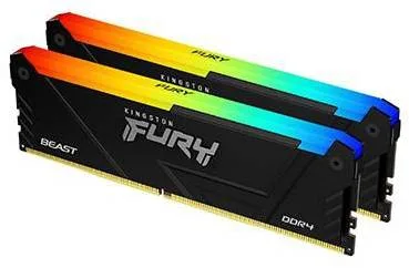 64 GB (2x32GB) DDR4-3600 Kingston FURY Beast RGB CL18