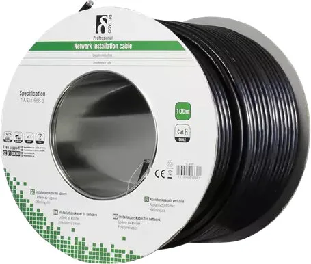 DELTACO F/UTP Cat6 patchkabel 3m, grå
