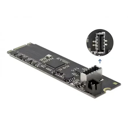 Delock M.2-adapter till intern USB 3.2 Gen 2 Typ A, 20-pin