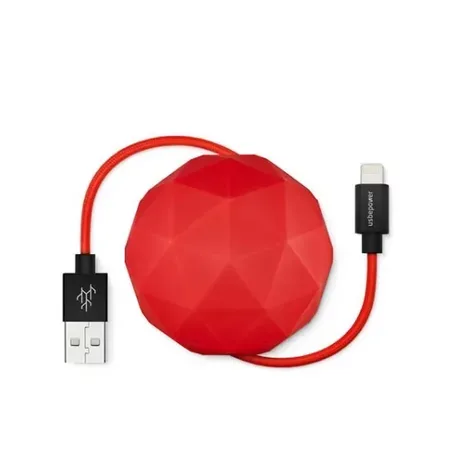 Usbepower COSMO Lightning till USB A-kabel, 1,2 m, röd