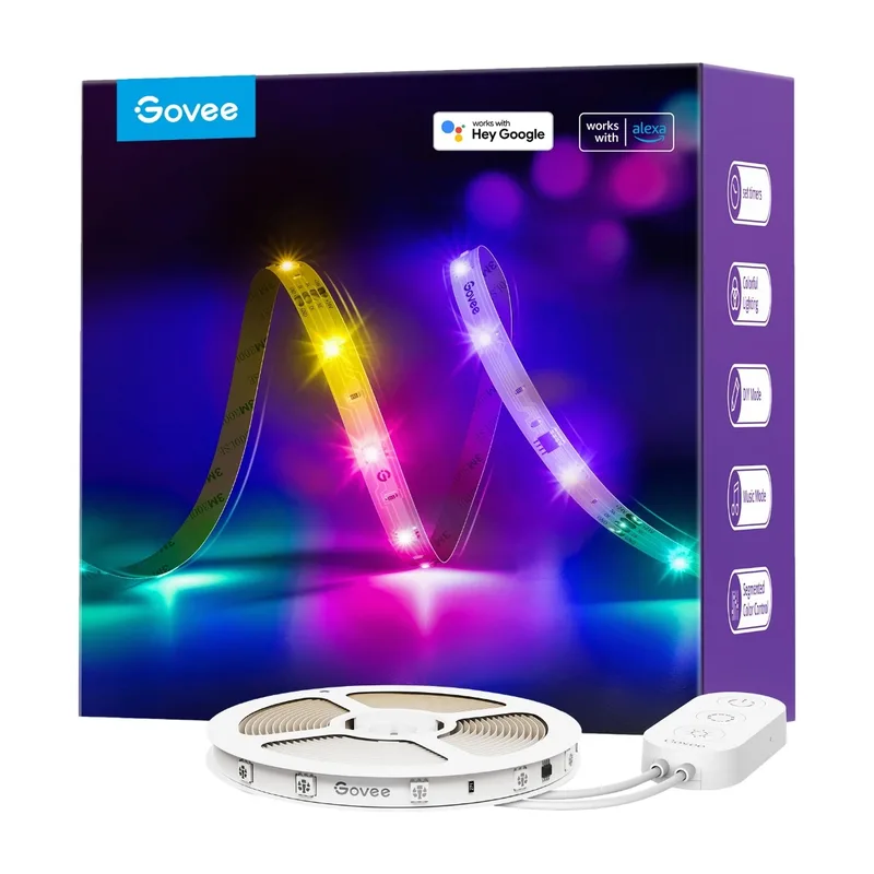 Govee RGBIC Basic Wi-Fi + Bluetooth LED-lampor (10 meter)