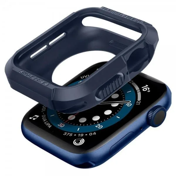 Spigen Apple Watch 44/45mm Skal Rugged Armor Navy Blue