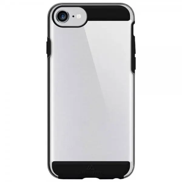Black Rock iPhone 6/6S/7/8/SE Skal Air Robust Case Svart Transparent