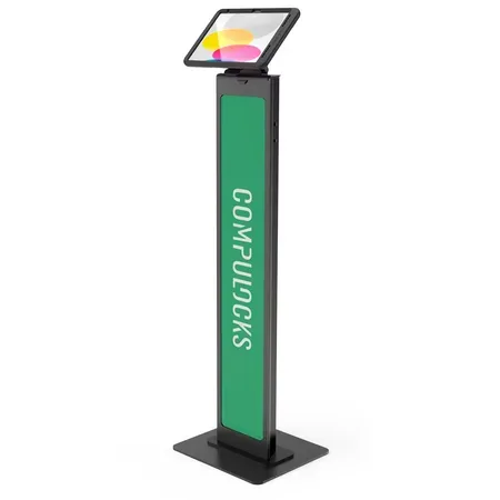 Compulocks iPad 10th-11th (A16) Gen PowerMove Brandable Floor Stand Black
