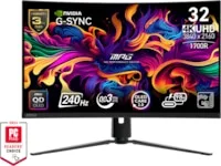 MSI 32" 4K curved gamingskärm 321CURX 3840x2160 QD-OLED, 240hz, 0.03ms, 15m:1, HDR400, HDMI/DP