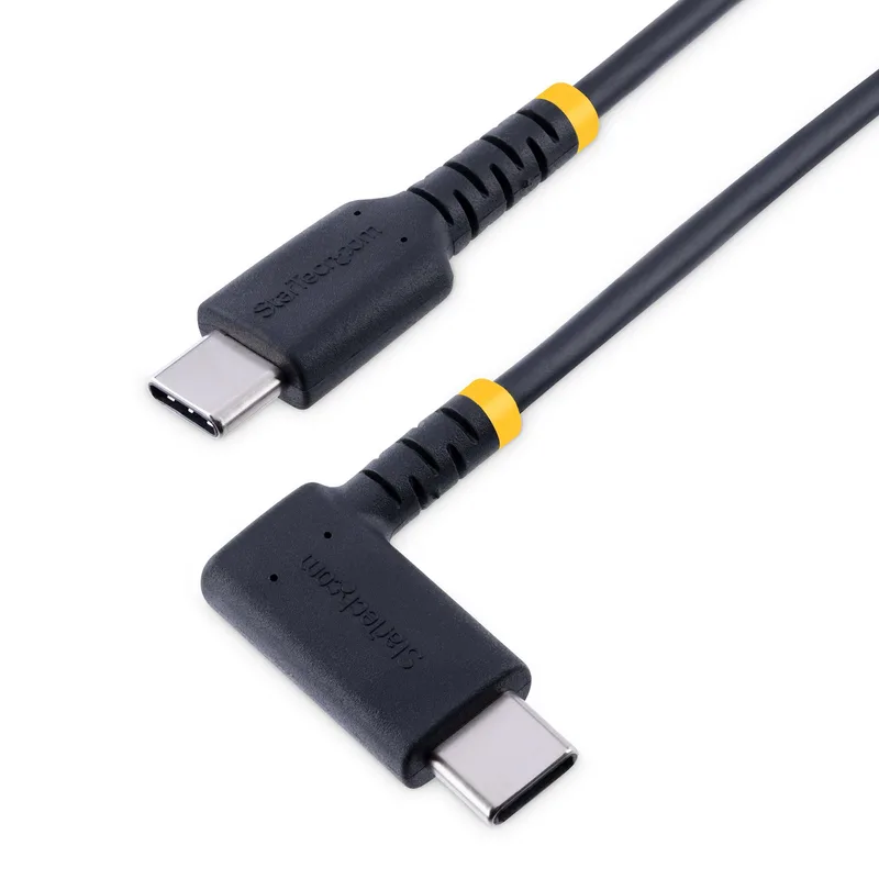 USB-kabel StarTech USB-C till USB-C vinklad höger, 0,15 meter