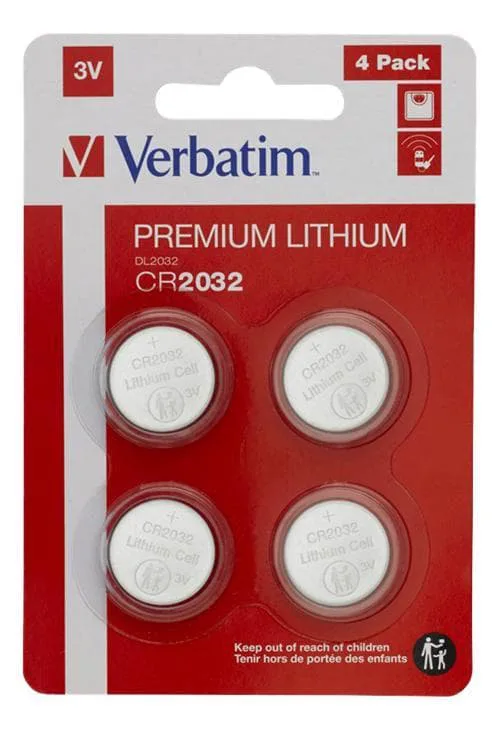 Verbatim Batteri 4 x CR2032