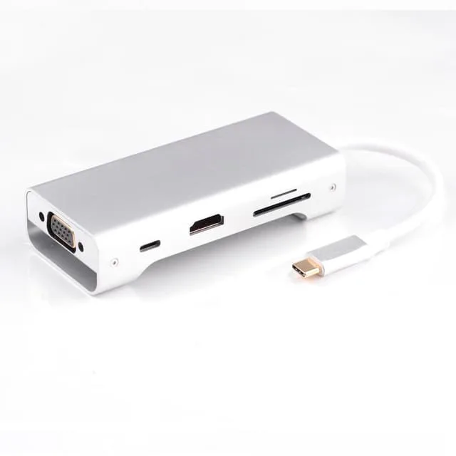 Nördic 1 till 8 USB C Aluminium