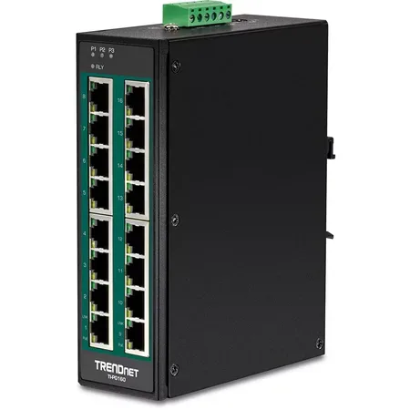 TRENDnet TI-PG160 switch, 16 portar, ohanterad
