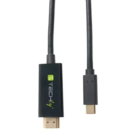 Techly IADAP-USBC-HDMI2TY USB-C till HDMI-adapter, 3840 x 2160 pixel, svart