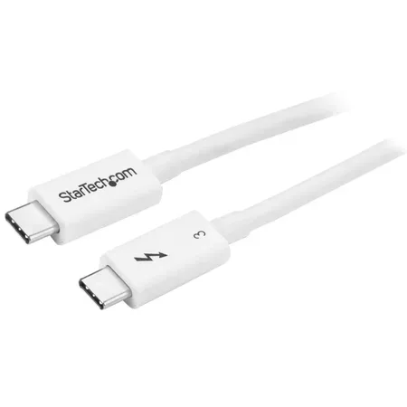 StarTech.com 50 cm Thunderbolt 3-kabel, 40 Gbit/s, 100 W PD, vit