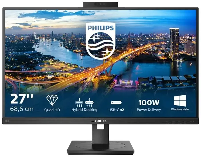 Philips B-Line 276B1JH 27" 16:9 QHD IPS USB-C Dock (100w)